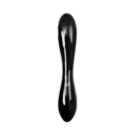Satisfyer Dazziling Crystal - стеклянный фаллоимитатор с рельефом